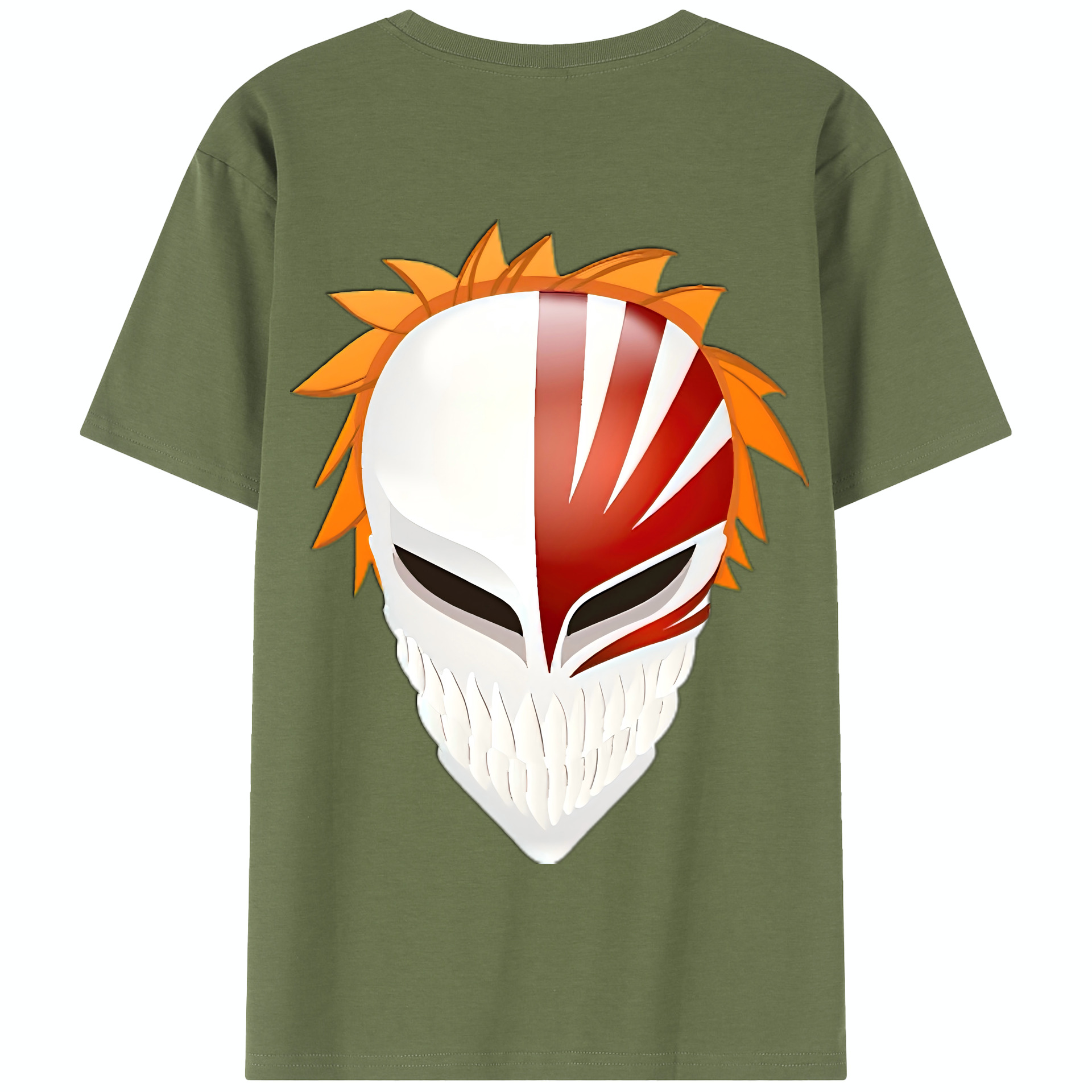 （画像用） ブリーチ 黒崎一護（くろさき いちご）BLEACH Kurosaki Ichigo 綿100％半袖Tシャツ（背面プリント）